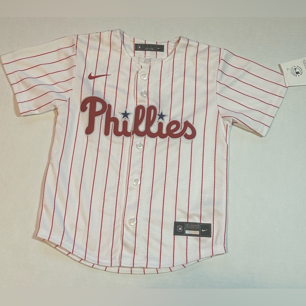 Phillies baseball jersey youth size Large 7 new with tags